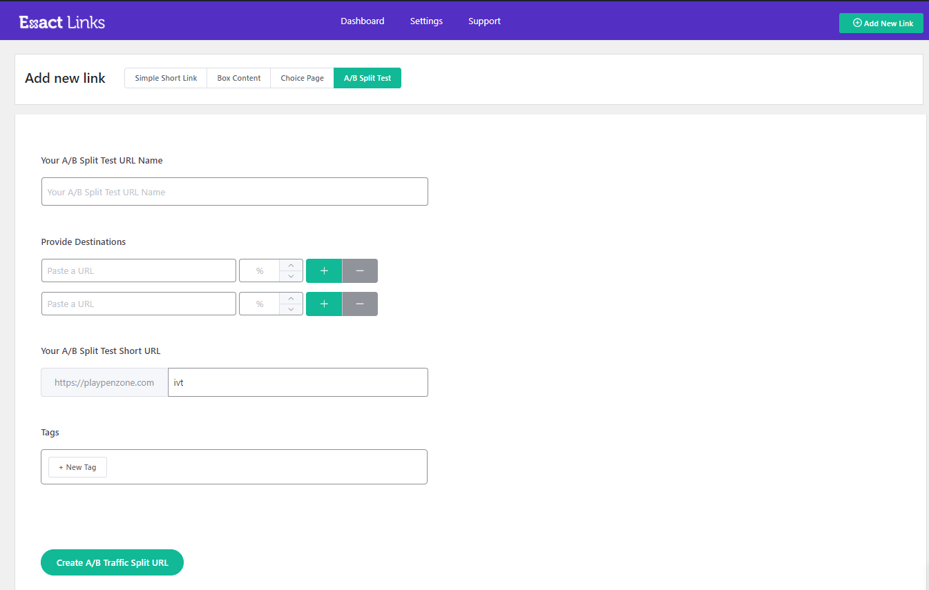 Setting Page