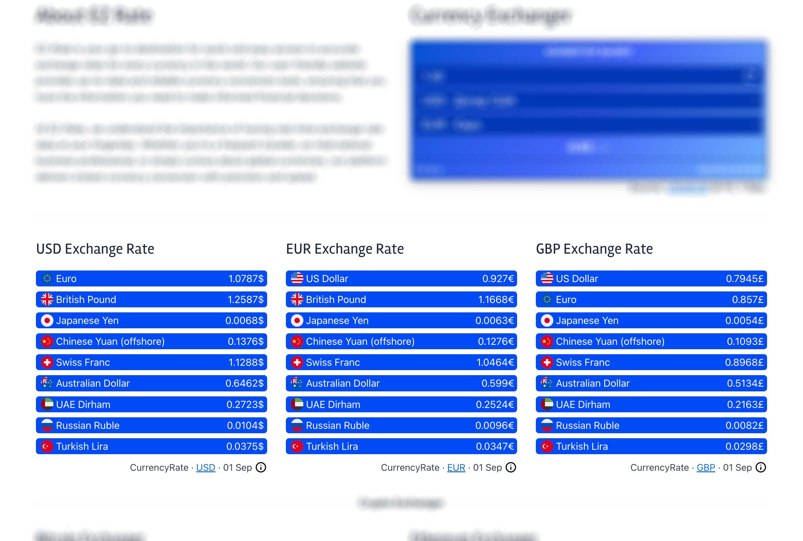 screenshot-9.png - Currency Table Widget (Exchange Rates) with active amount input, circular icons, code, prev price and changes