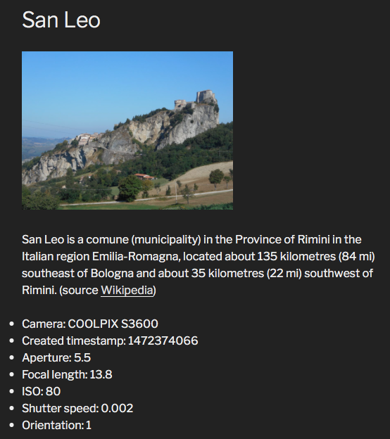 The attachment description in Twenty Seventeen