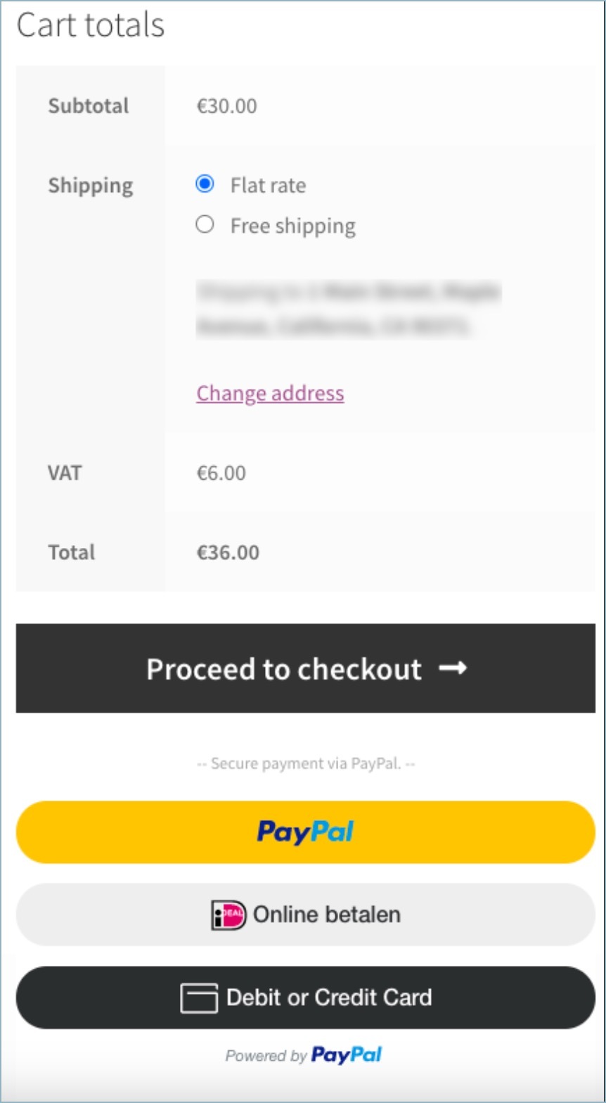 PayPal Smart Button-Settings