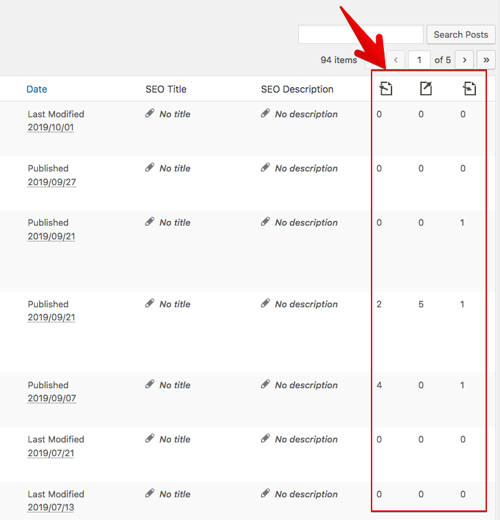 New columns in post list page