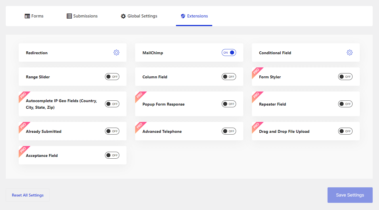 Conditional fields settings in text mode