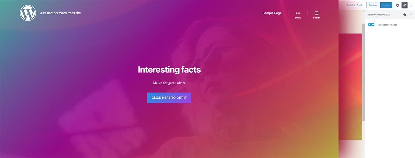 Custom logo displayed when the Cover Template is used.