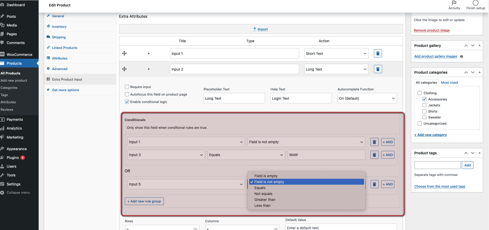 Validate the require field