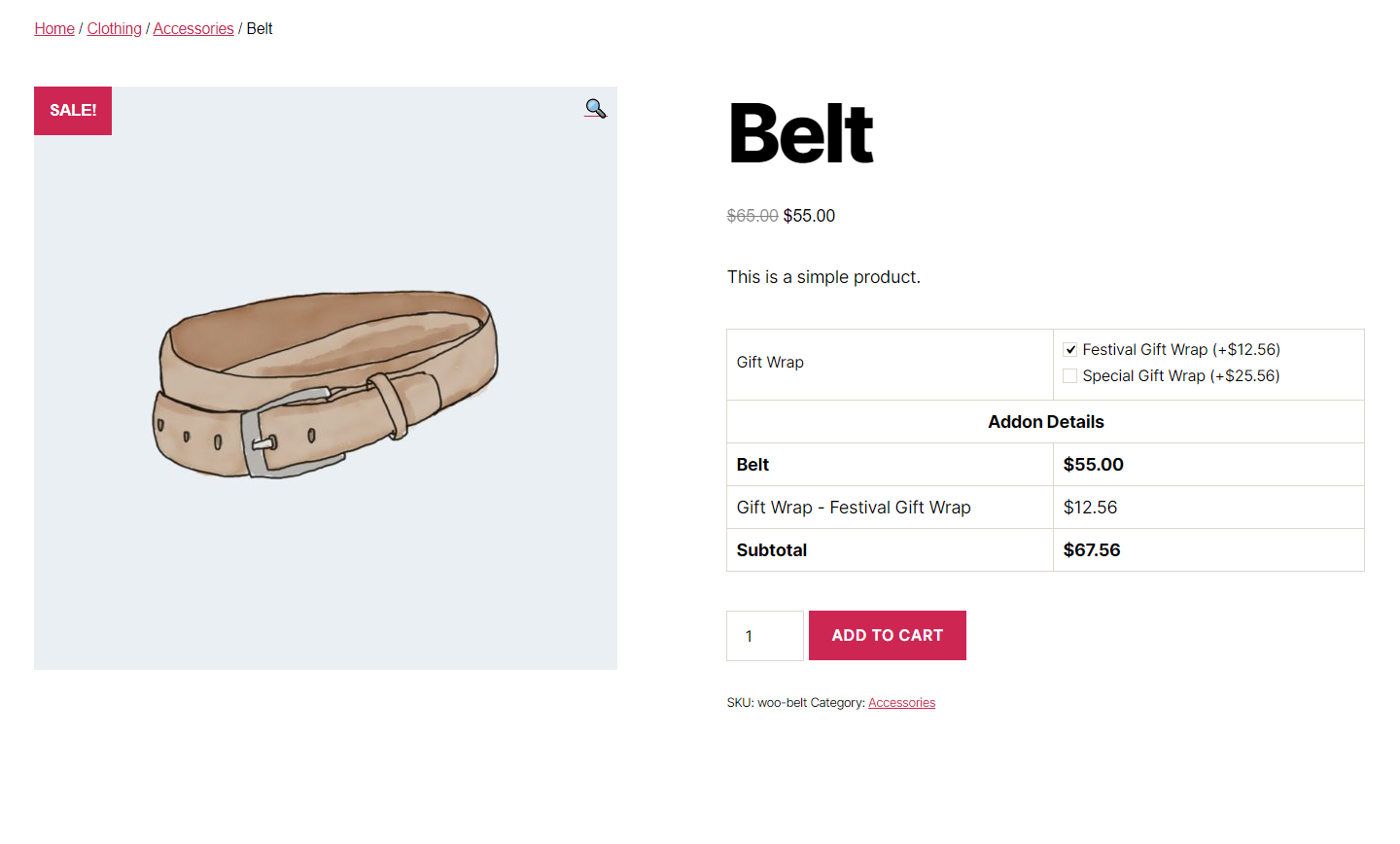 Display in Product