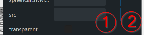 Texture input. (1) default . (2) worpress media library