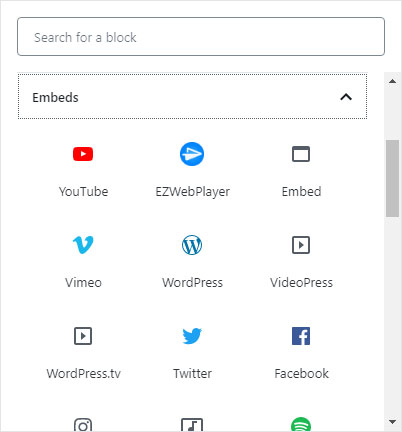 Paste your video's or channel’s Quickview URL into it a click embed