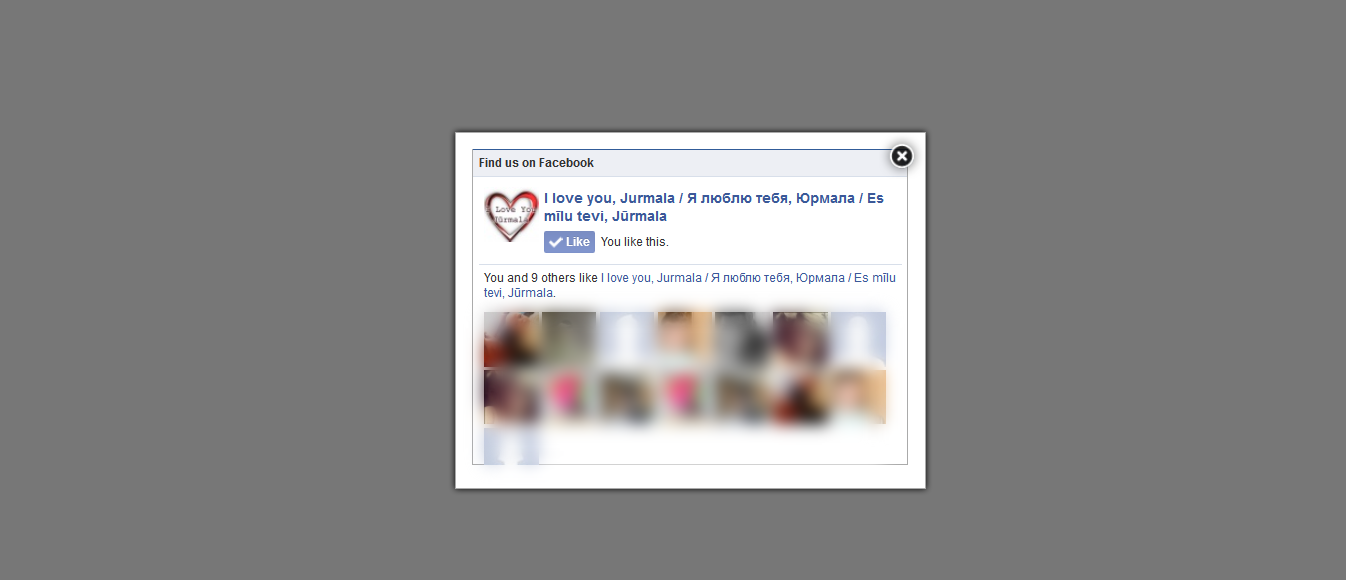 Facebook like box look