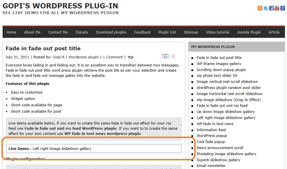 http://www.gopiplus.com/work/2011/07/31/fade-in-fade-out-post-title-wordpress-plugin/