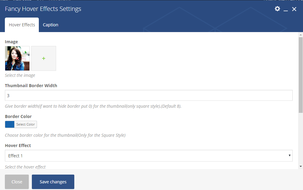 Settings Area