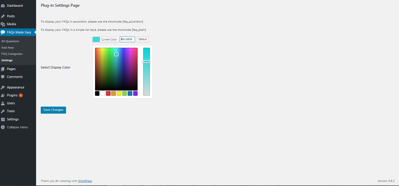 Select Display Color