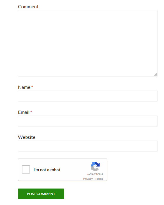 screenshot-1.png is the reCAPTCHA on the comment form.