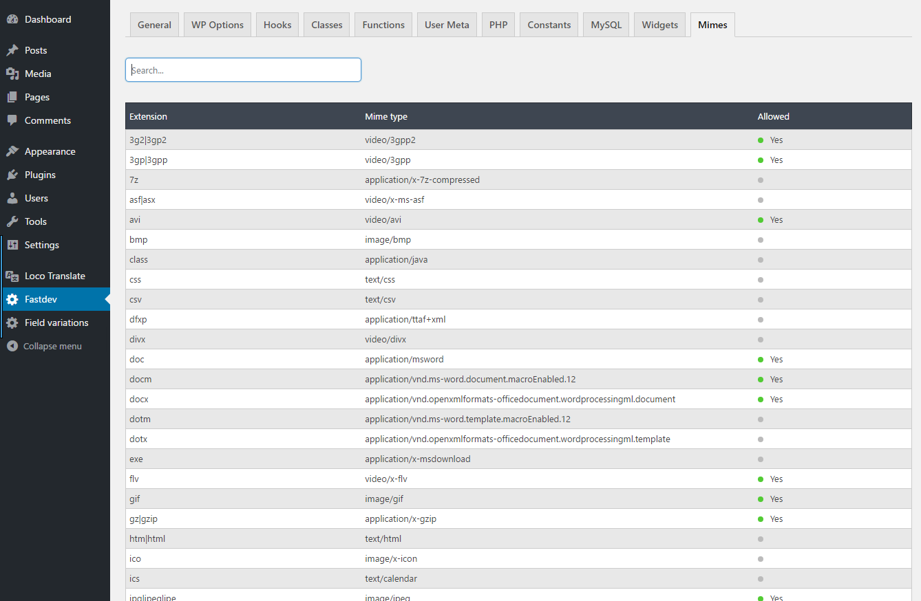 A single option unserialized with the controls that have been introduced in version 1.1