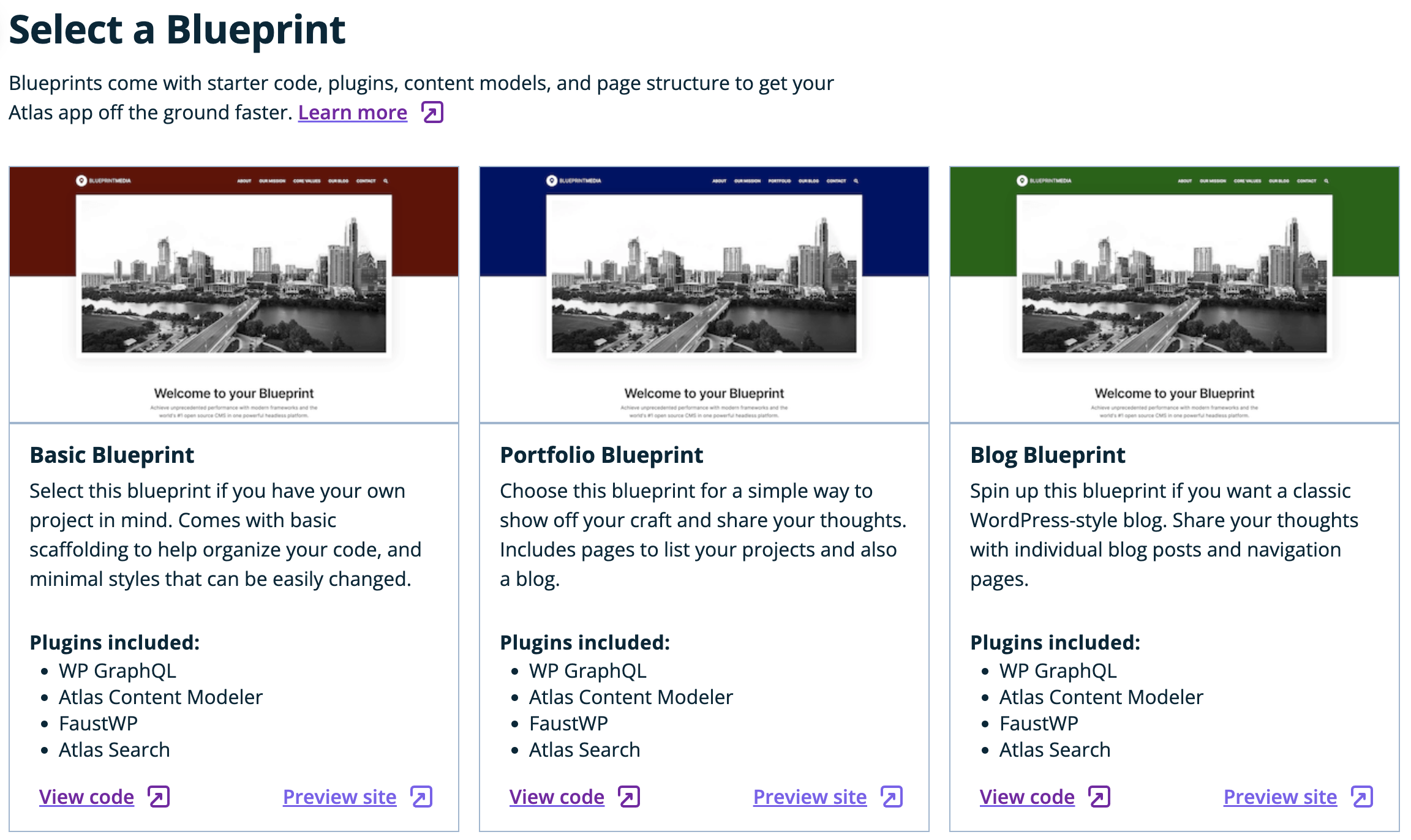 Portfolio, blog, and basic blueprints for headless sites built with Faust.js