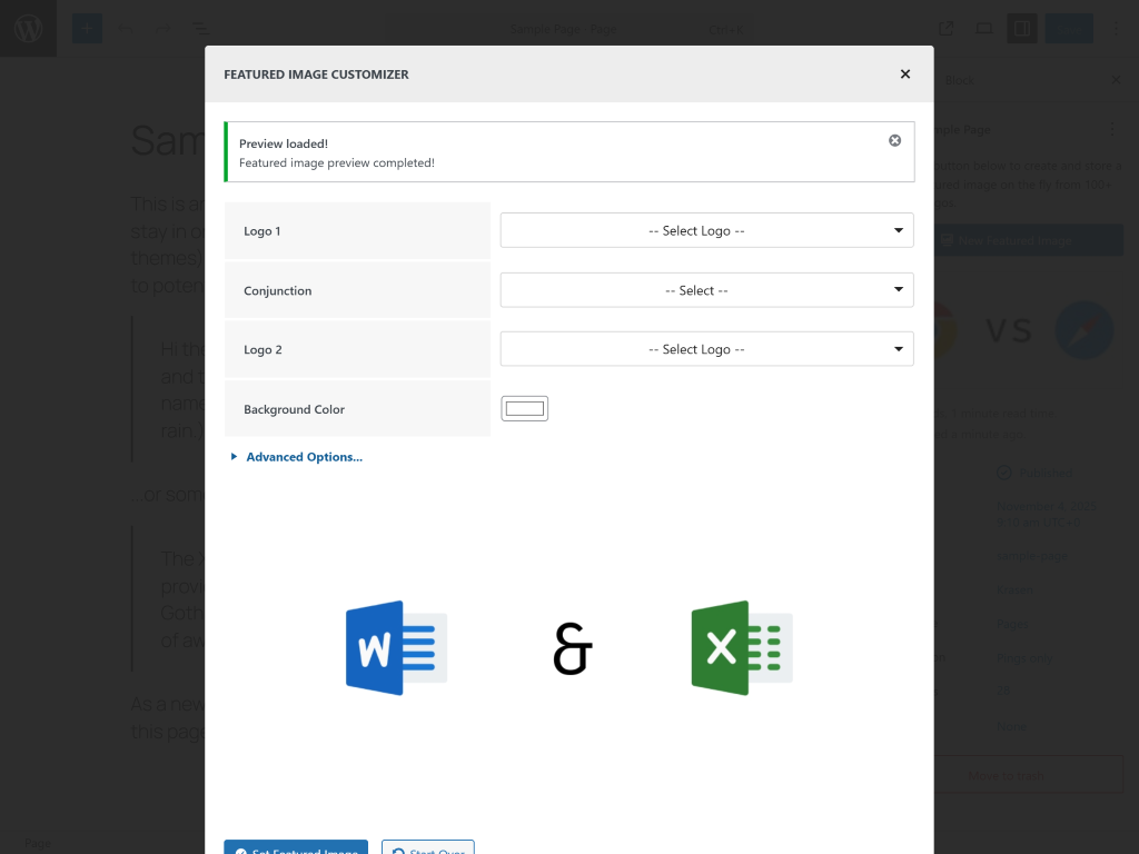 Brand logo selection interface with 100+ options