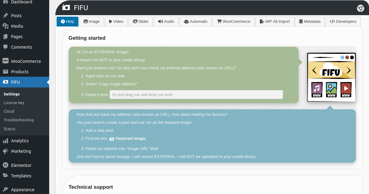 Settings → Metadata
