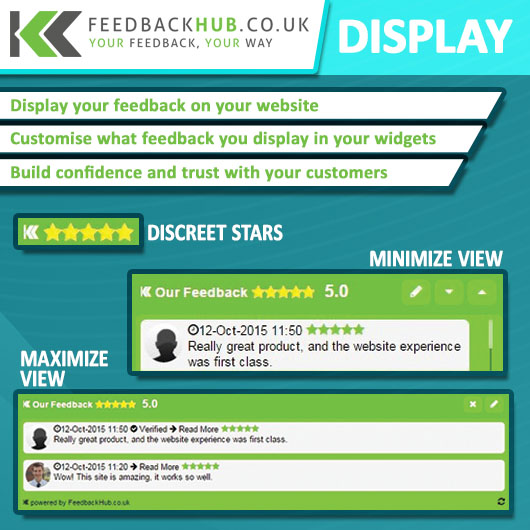 Display Feedback on your website
