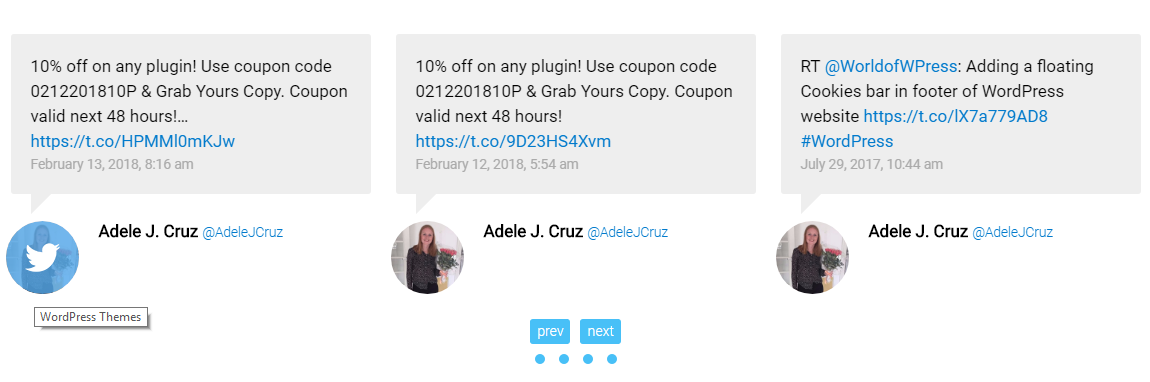 Twitter Feeds Widget: GS Twitter Feeds