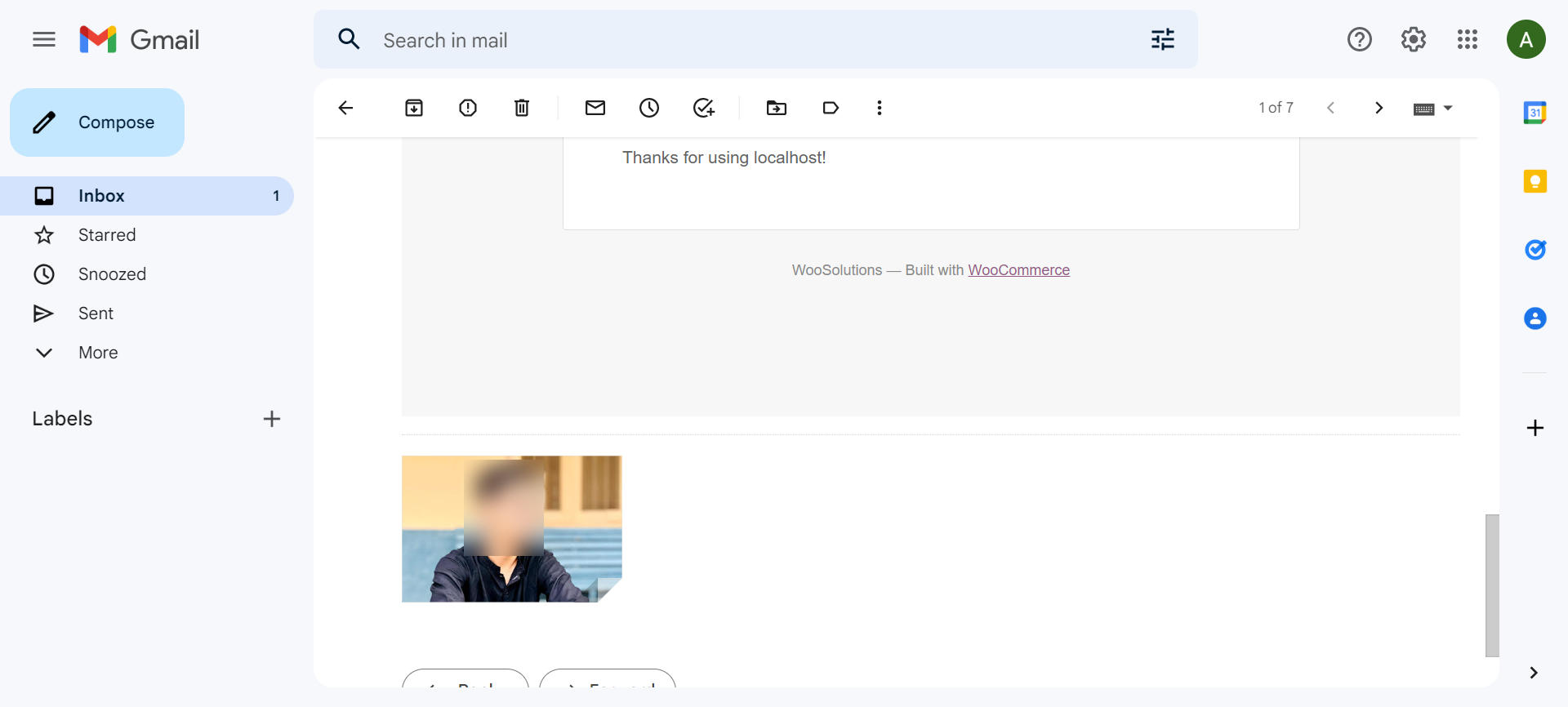 File Showing in Email