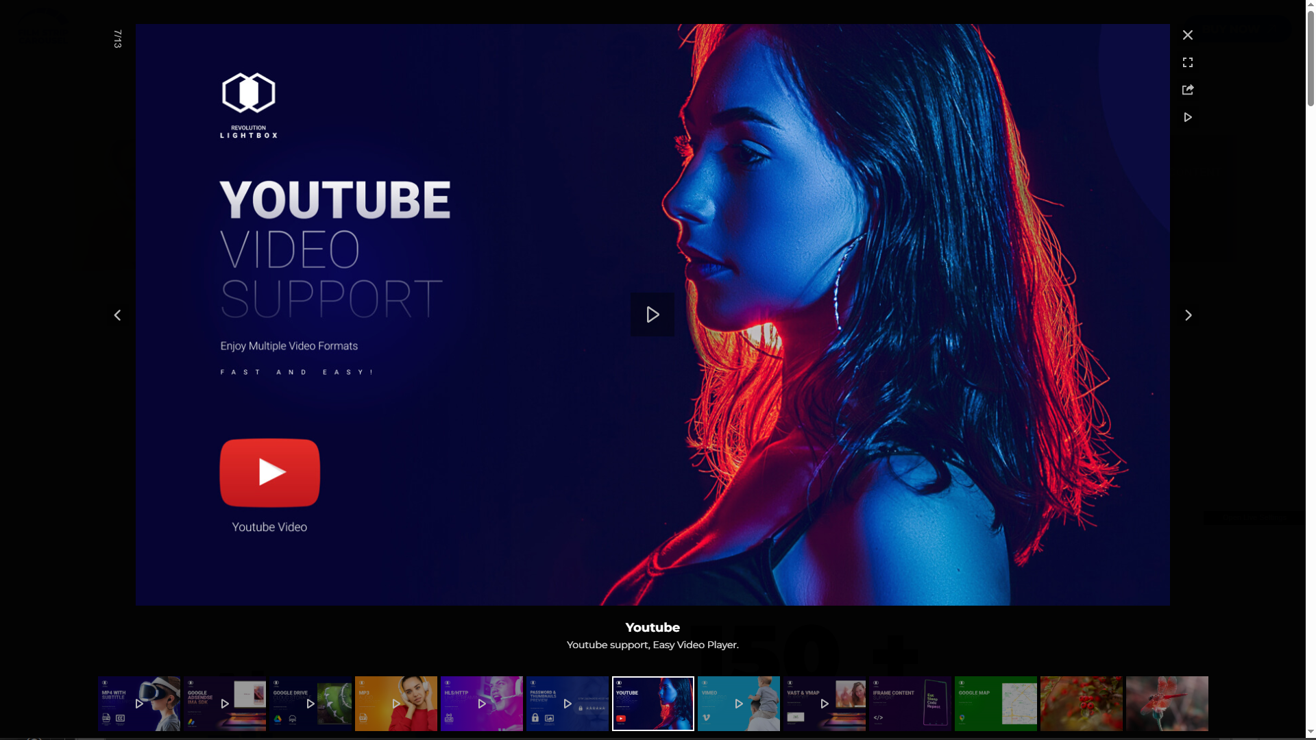 Coverflow layout with lightbox