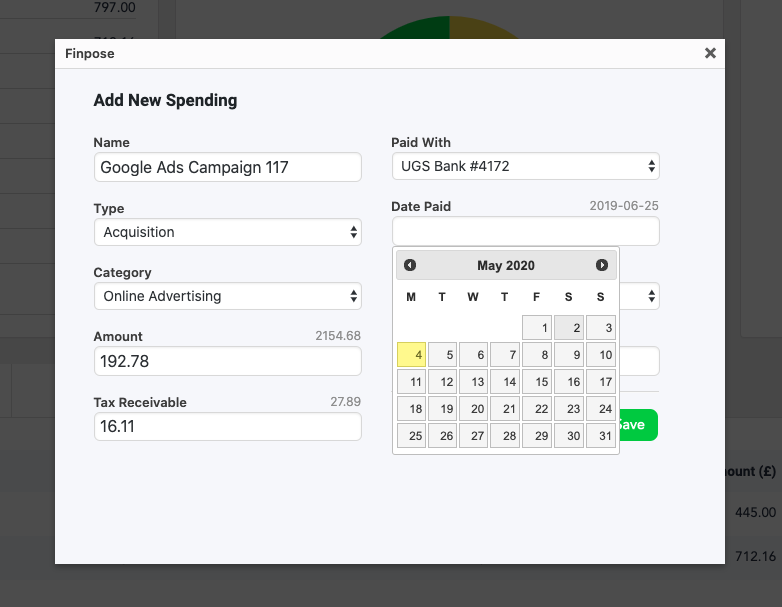 Add New Spending