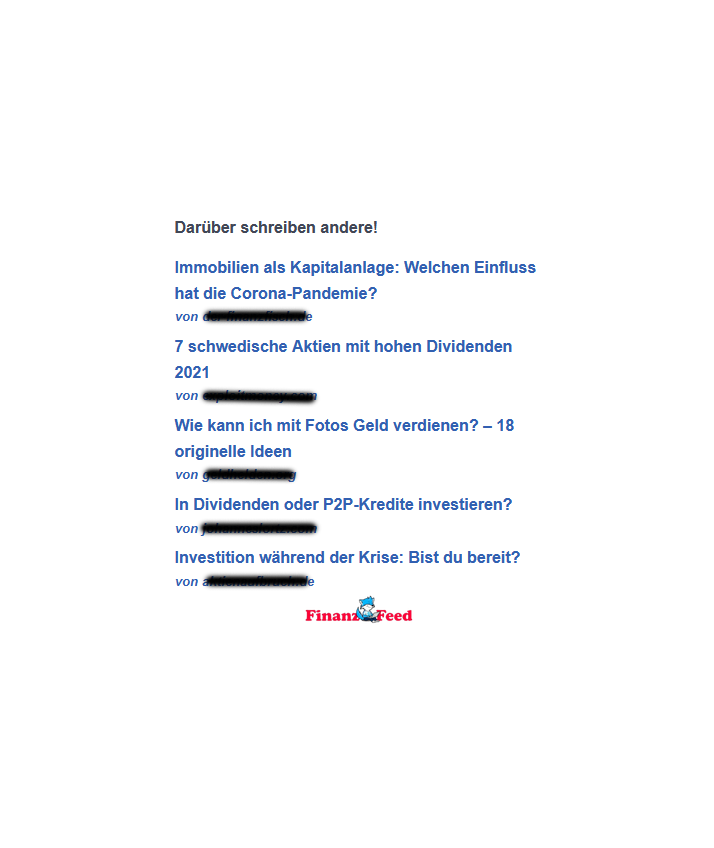 Ein Beispiel wie das Widget aussehen könnte