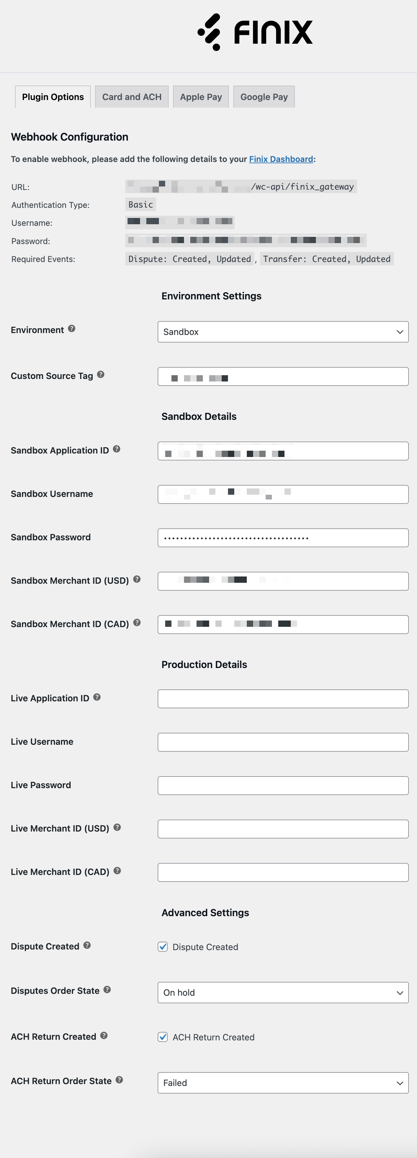 Plugin Options