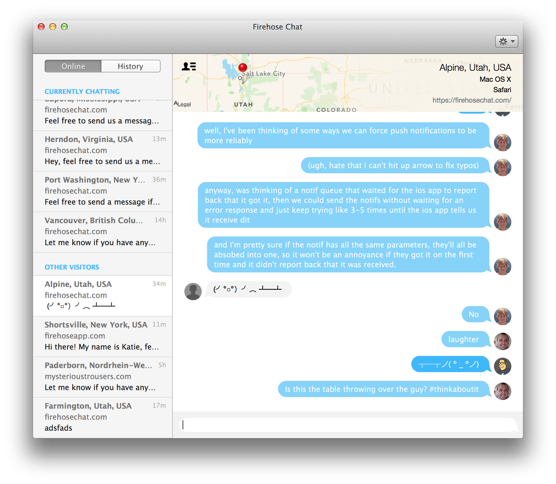 Our apps for OSX and iOS make responding to visitor messages quick and easy