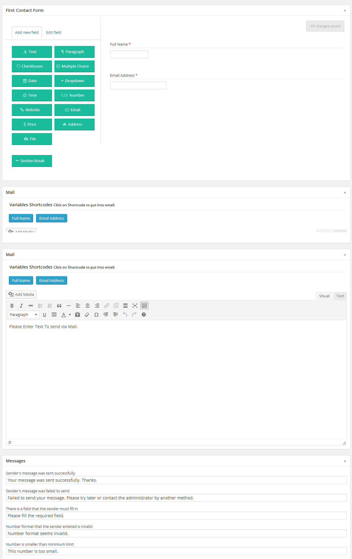 Complete Form Creating