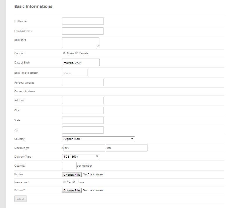 Preview Form