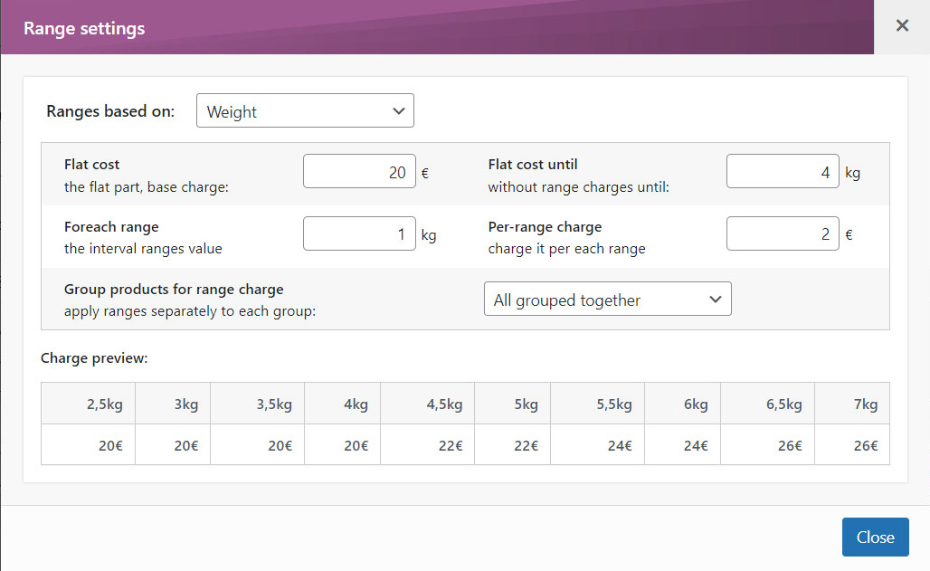 Simple or multiple criteria selection