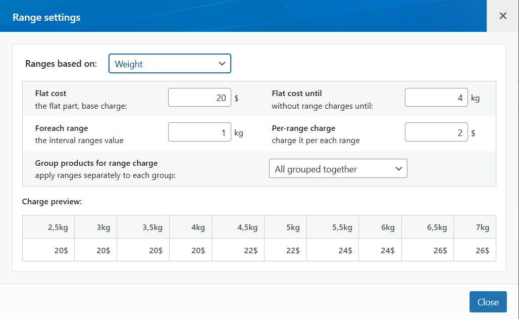 Simple or multiple criteria selection