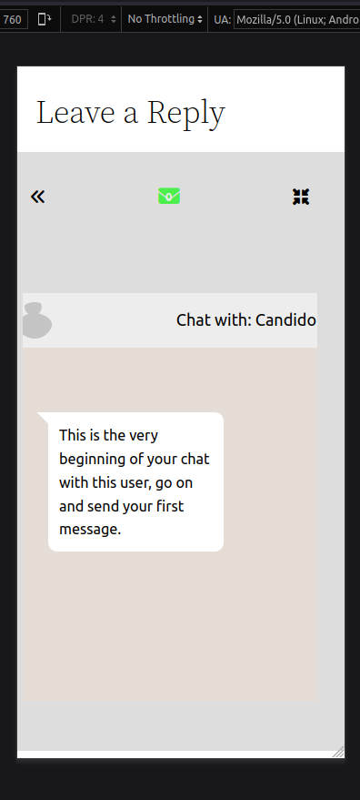 Mini view message list.