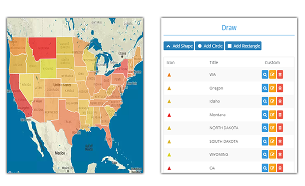 AREA MAPPING MULTI-SHAPE TYPE: