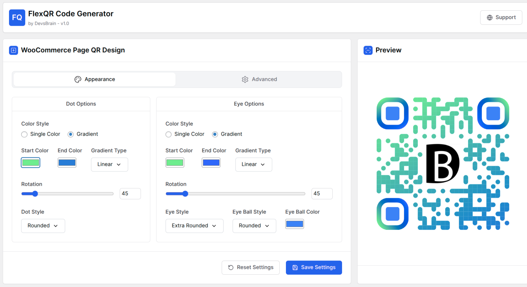 Customize QR code design for Woocommerce pages (pro) screenshot-6.png