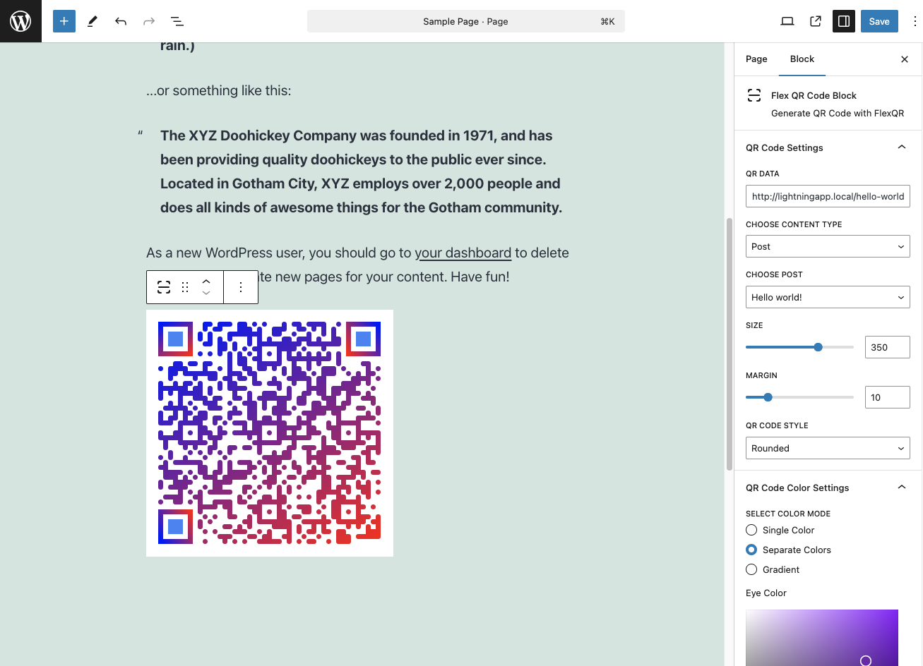 Add QR code block from gutenberg editor screenshot-8.png