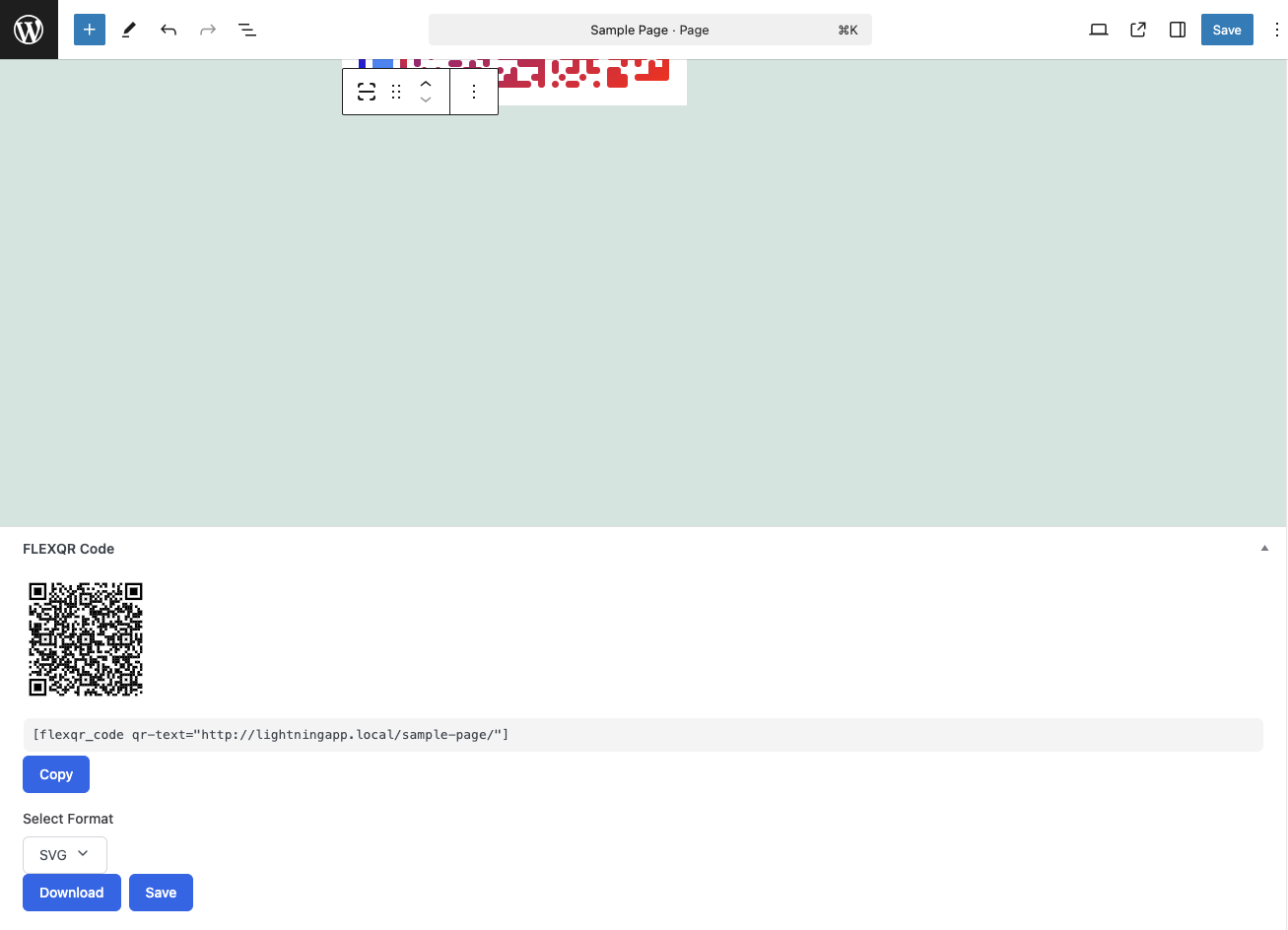 Show QR Metabox in posts page screenshot-7.png