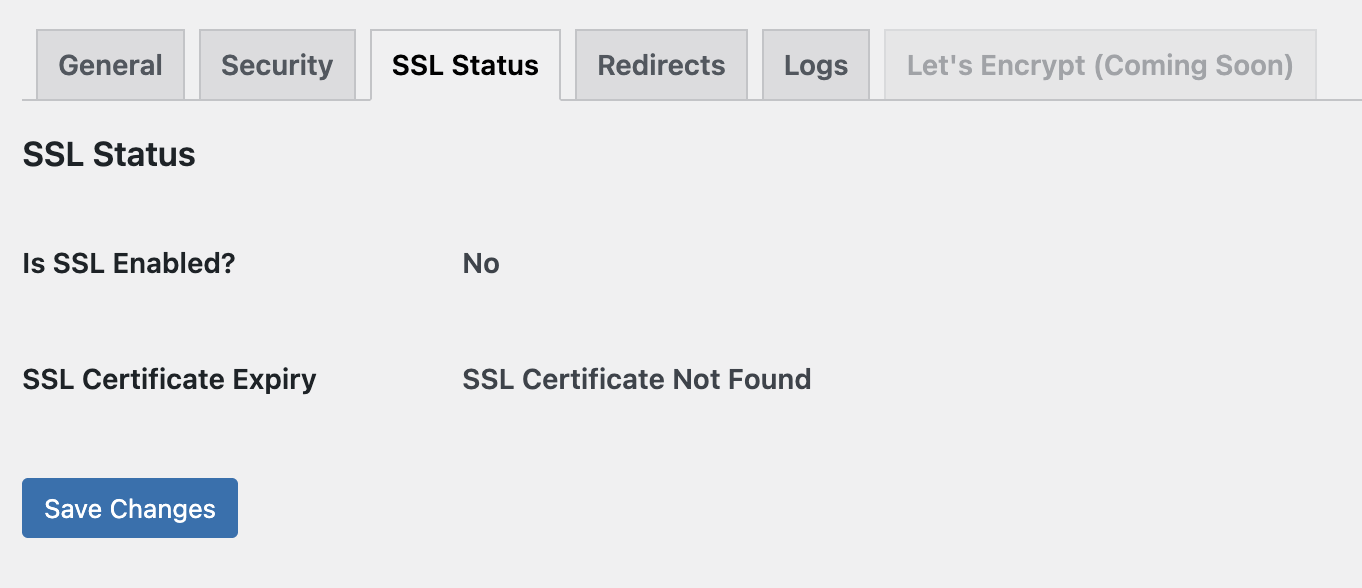 **Redirect Settings** – Select 301 Permanent or 302 Temporary redirects.