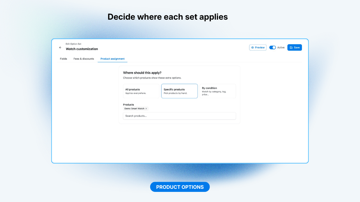 Start from a ready-made pricing rule: pick a template, adjust it, and activate.