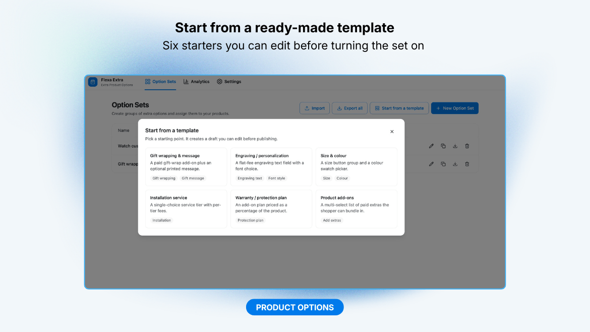Pricing settings: control how rules stack, the discount base, and how prices are displayed.