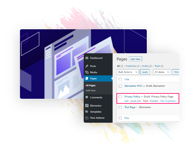 Call to action Widget Design