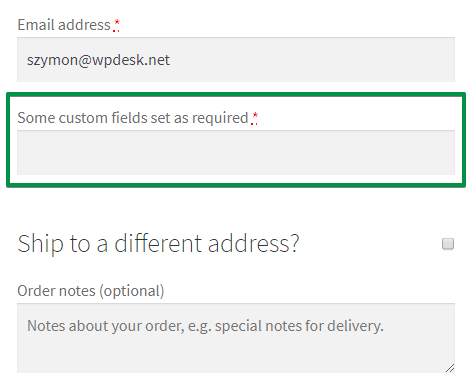 Text field settings