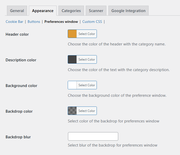Preferences window styling (with paid add-on)