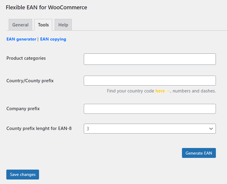 WooCommerce EAN on product catalog.