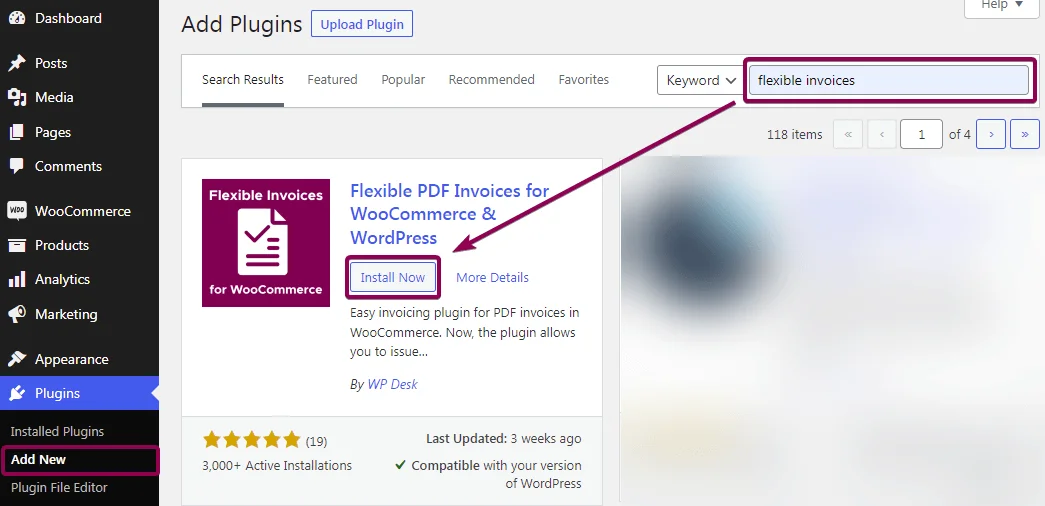The plugin will recognize WooCommerce tax rates for your PDF invoices.