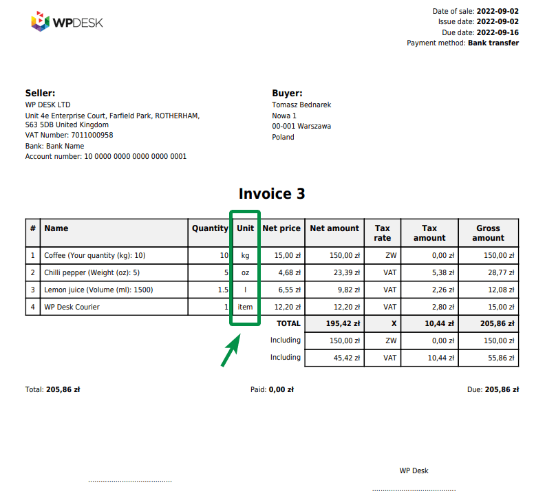 Generate a WordPress and WooCommerce invoice (or receipt) for free!