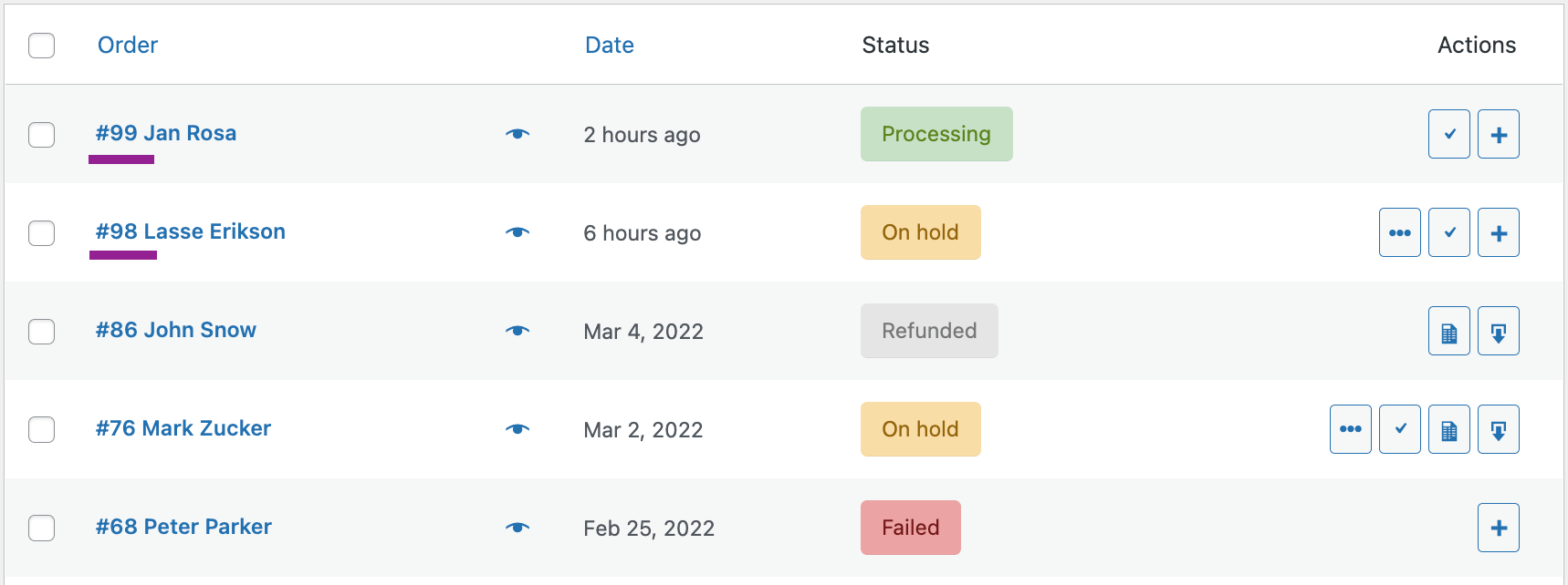 Edit the WooCommerce invoice dates.