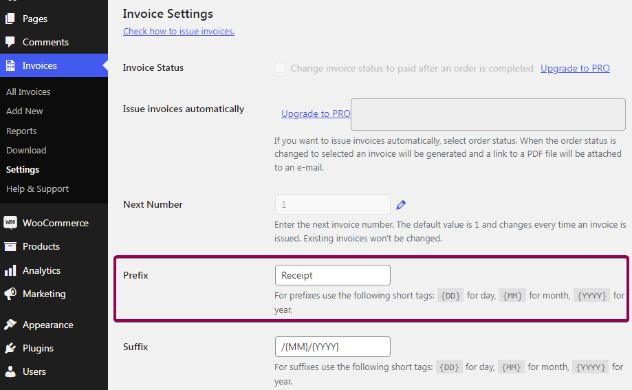 Set the seller logo on the Woo Commerce invoice.