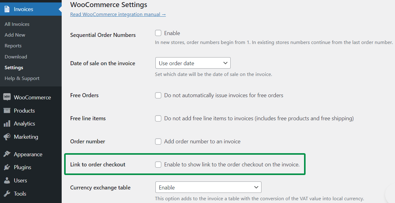 Enable sequential order numbers in WooCommerce.