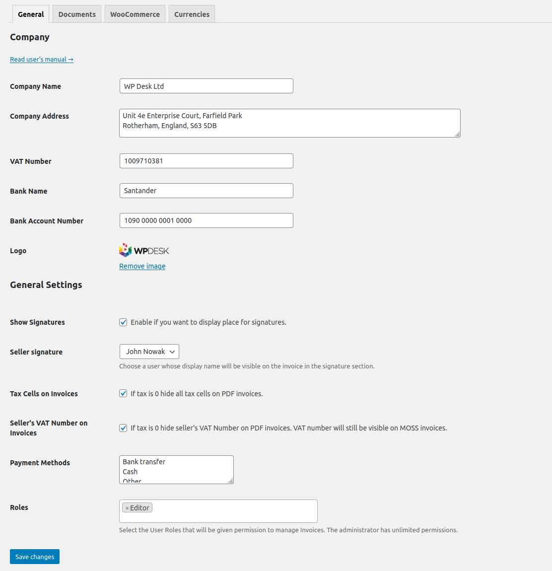 Show the invoice payment link to the WooCommerce checkout (PRO).